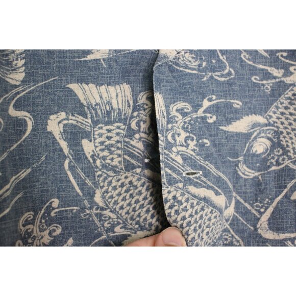 Polo Ralph Lauren Mens 2XLT Koi Fish Linen Blend Button Up Hawaiian Shirt C1125 - Picture 3 of 10